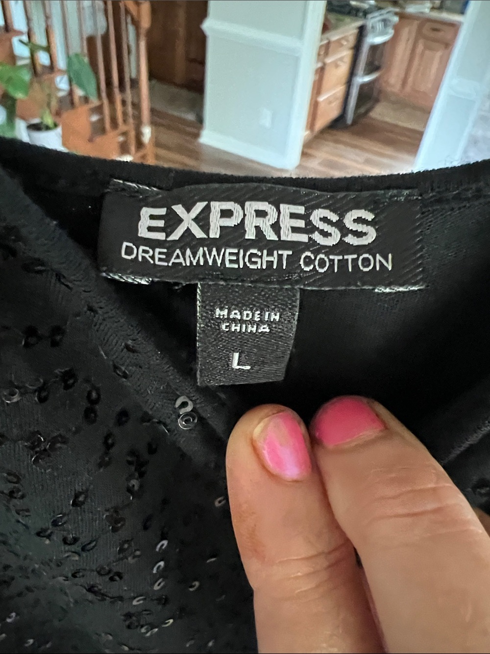 Express Black Sequin Tank Dress Large - Picture 2 of 9